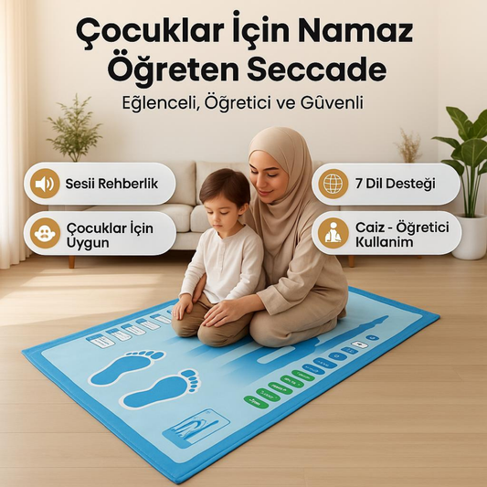 Çocuklar için Rehber Seccade (Mavi)